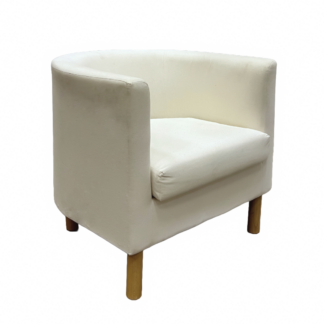 Fåtölj Halvmåne, naturvit